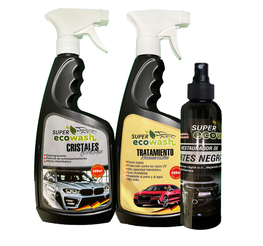 ECO WASH X 3 + PAÑO DE MICRO FIBRA